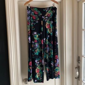 Clara Sun Woo - Floral Print Wide Leg Pant
